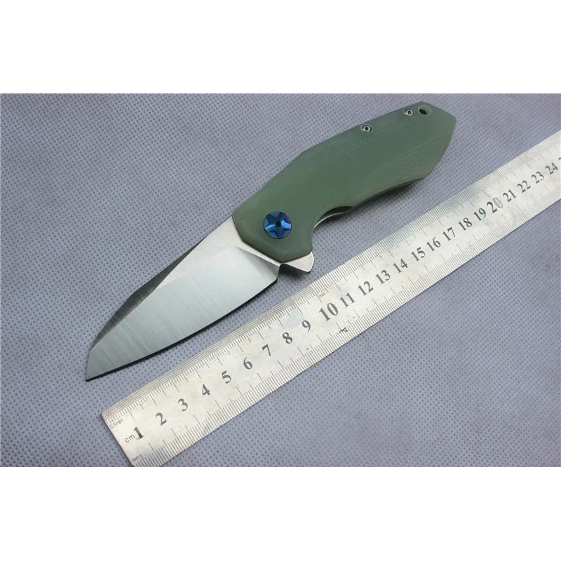 ZT0456 high quality folding knife,blade:D2(Stain),handle Jade G10,outdoor camping csgo hunting hand 