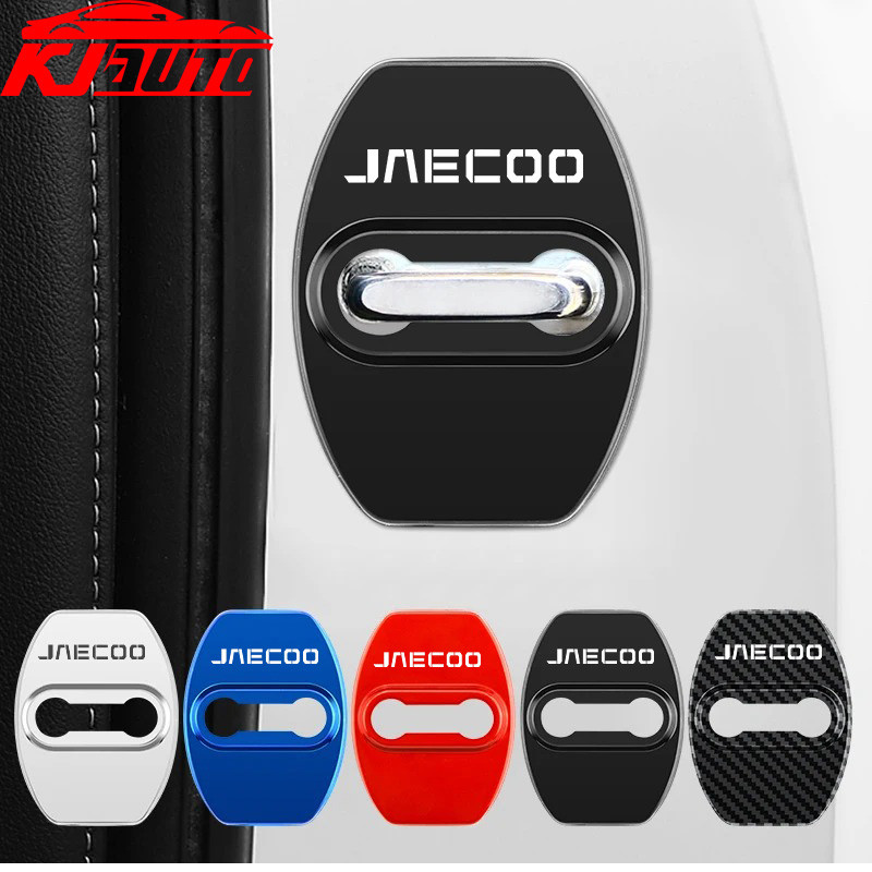 4pcs Jaecoo รถประตูล็อคสติกเกอร์สําหรับ Jaecoo J7 J8 อุปกรณ์เสริมสแตนเลสฝุ่น