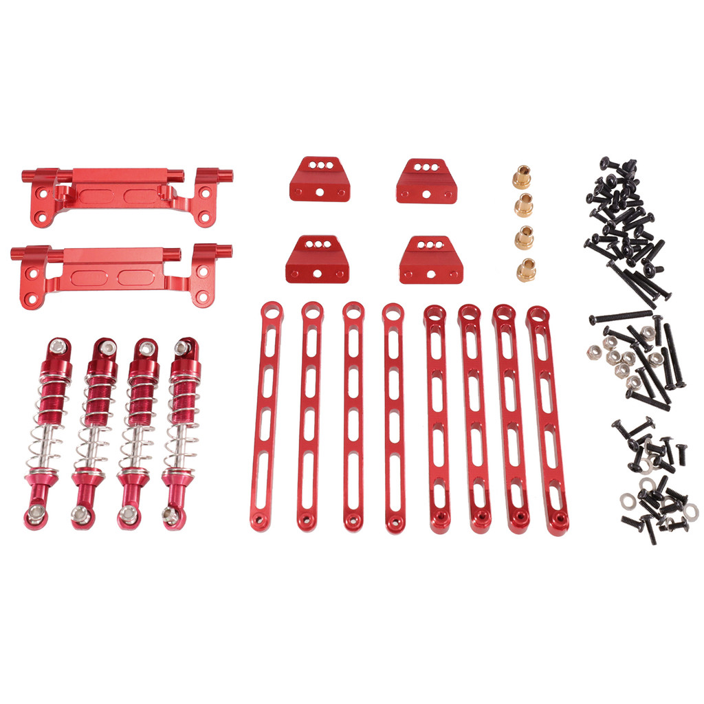 สําหรับ 1/12 LC79 MN78 MN168 MN300 RC รถอะไหล่โช้คอัพโลหะ Linkage Pull Rod Bracket Shock Tower อะไหล่อัพเกรด