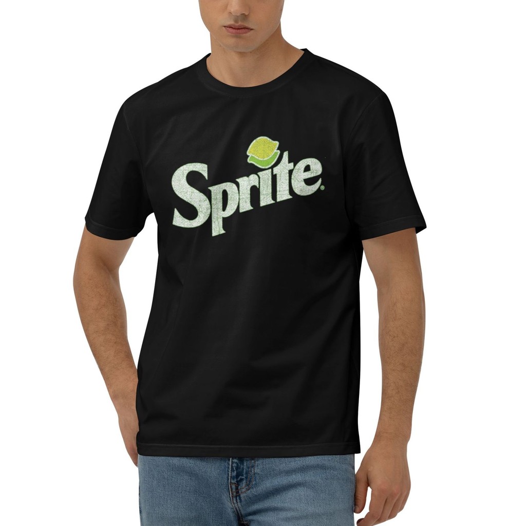 เสื้อยืดผ้าฝ้ายโลโก้ Coca Cola Sprite