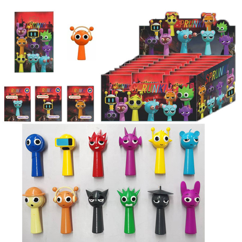 Sprunki incredibox sprunki Handmade blind bag ตุ๊กตาโมเดลเครื่องประดับพร้อมการ์ด