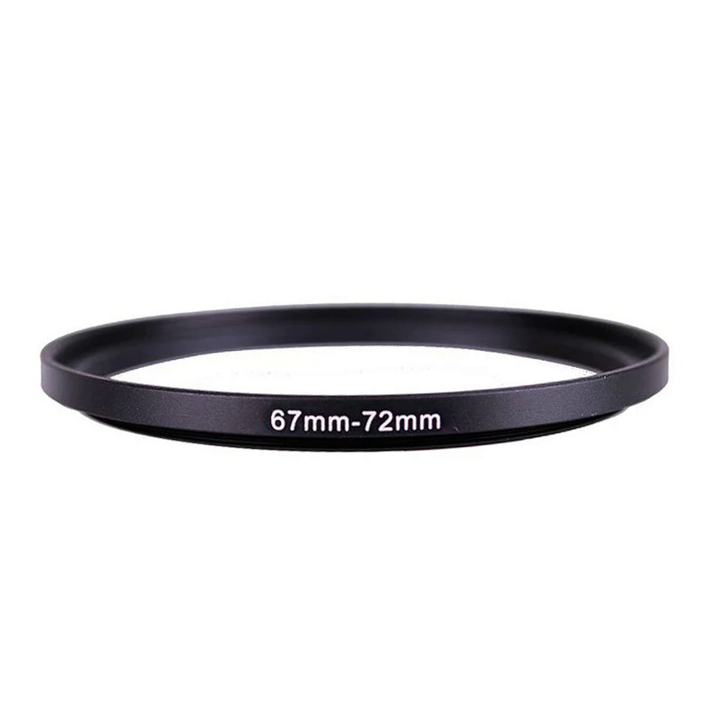 67mm-72mm 67-72 mm 67 to 72 Step Up Lens Filter Metal Ring Adapter Black