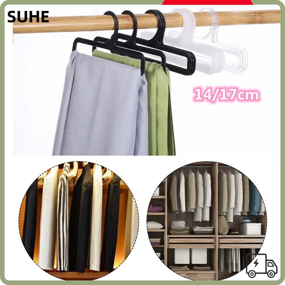 Suhe ไม้แขวนผ้าพันคอ แบบหนา กันลื่น ขนาดเล็ก 14 ซม. 17 ซม. 10 ชิ้น