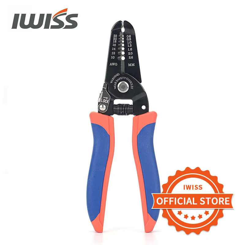 IWISS Wire Stripping Plier, Wire Stripper and Wire Cutter for Stranded Wire and Solid Wire 10-20 AWG