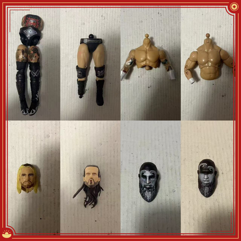 Aew Wrestler ตุ๊กตาอุปกรณ์เสริม 6-7 นิ้ว Action Figure Head แกะสลัก