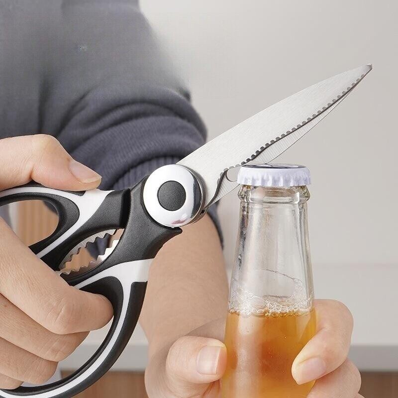 UTENSILS กรรไกรตัดอาหาร กรรไกรมีฝาครอบ กรรไกรใช้ในห้องครัว กรรไกรตัดผัก อาหาร กรรไกรตัดของ กรรทำอาหาร กรรไกรเปิดฝาได้ กร - รูปที่ 2