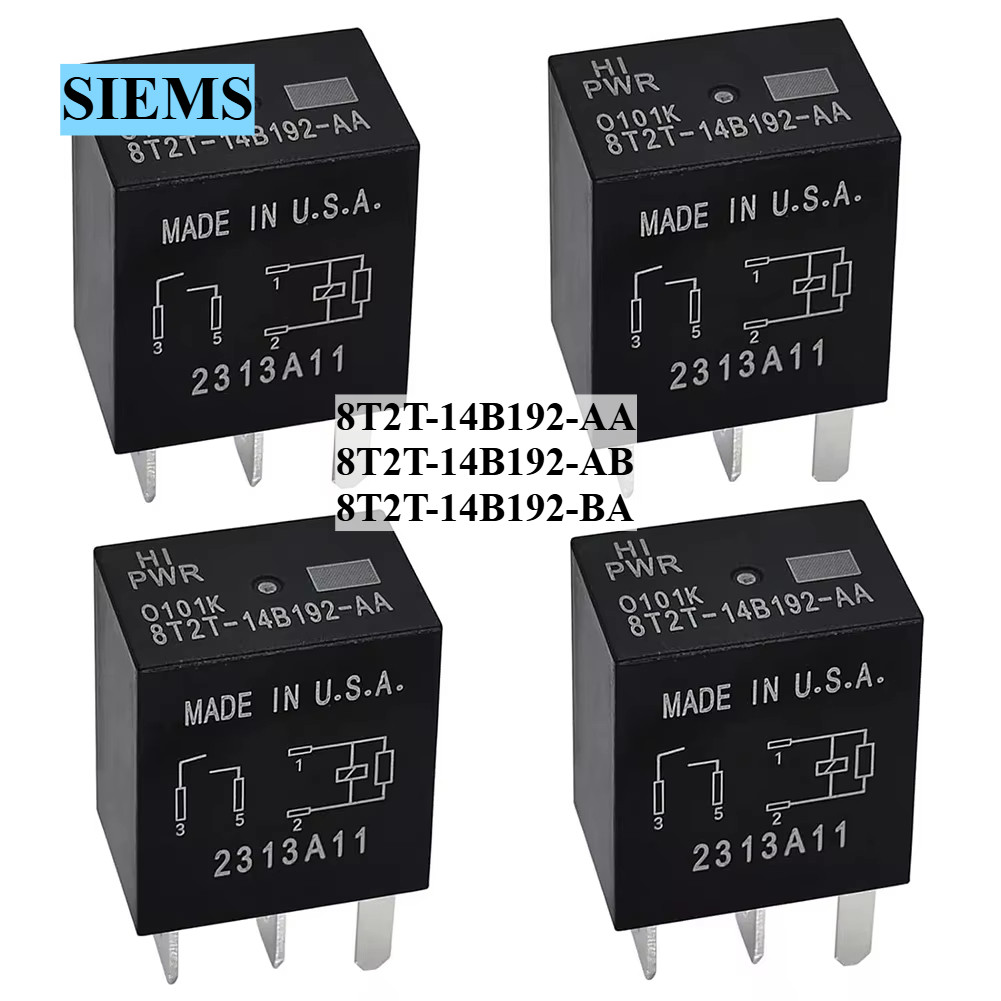 รีเลย์รถยนต์ 8T2T-14B192-AA 8T2T-14B192-AB 4Pin 8T2T-14B192-BA 5Pin 12VDC Ford มอเตอร์รีเลย์