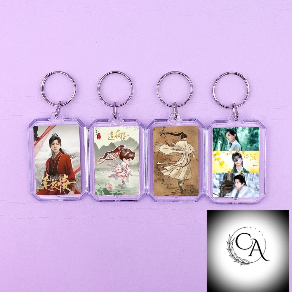 Lihua พวงกุญแจอะคริลิคสองด้านรูปภาพ cheng yi ที่แตกต่างกัน