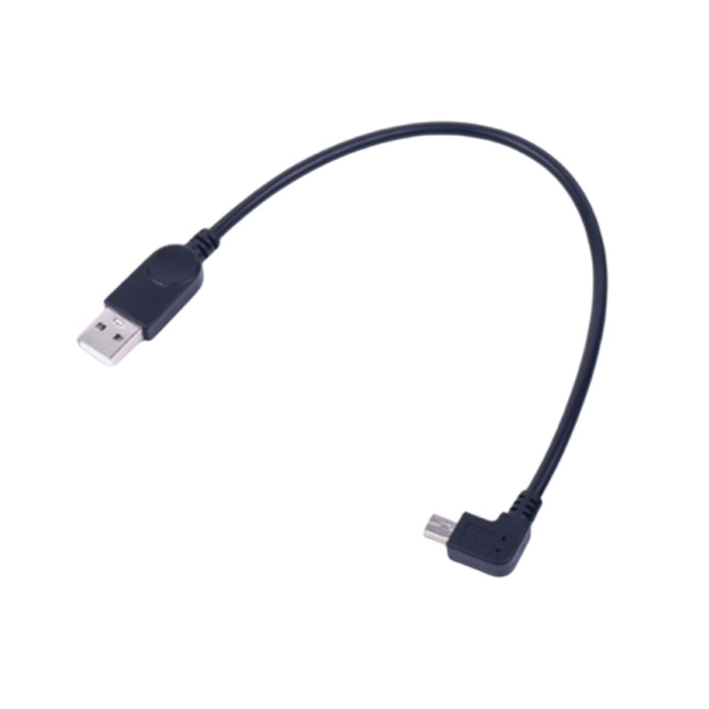 BTM สายเคเบิลข้อมูล Mini USB 90 องศาพร้อมอินพุต USB2 0 มาตรฐาน USB เป็น Mini USB สายชาร์จสําหรับเชื่