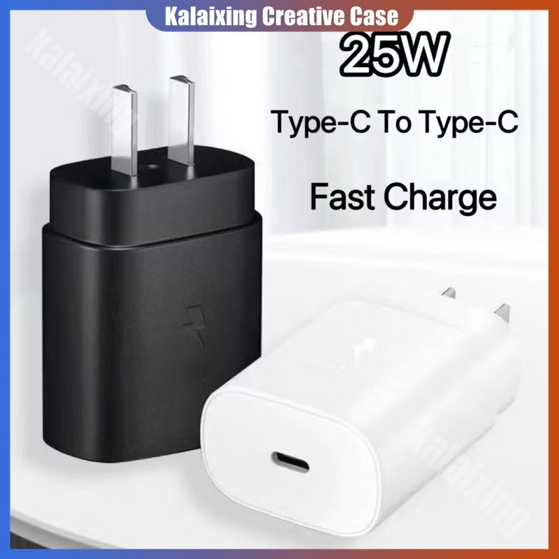 25w USB-C PD Super Fast Charging สําหรับ Samsung Galaxy S24/S23/S22/S21/S20 Type-C To C สายชาร์จ y A05/A05S/A06/A15/A16/A23/A23/A25 ปลั๊ก USB/A24US ปลั๊ก EU 4G