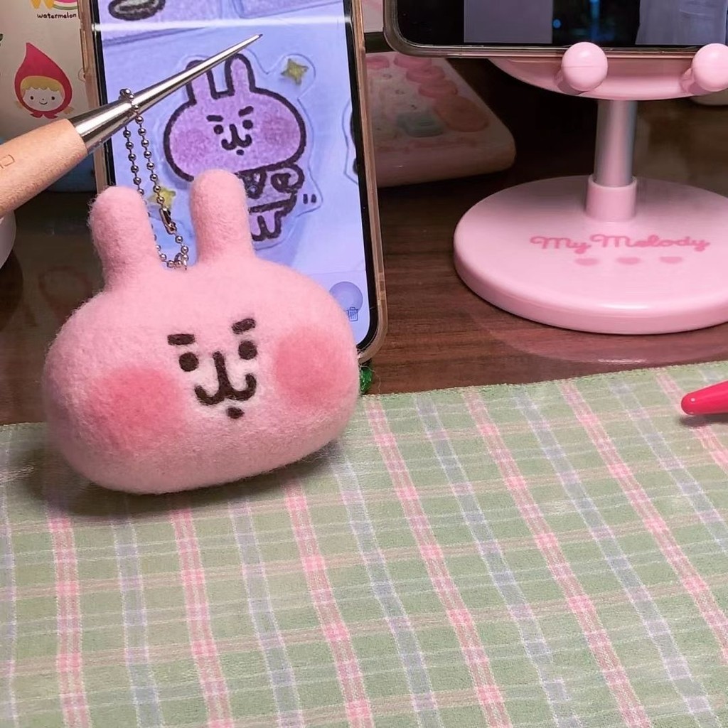 Kanahei ต้นคริสต์มาสขนสัตว์ Felt Poke Le diy วัสดุแพ็ค kanahei ขนสัตว์ Felt สัตว์เล็กของ kanahei