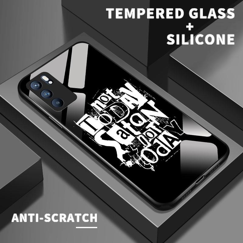 เหมาะสำหรับ OPPO Reno6 5G Reno7 Z Reno6 Lite Pro Reno8 กรณีโทรศัพท์แฟชั่นเคส Simple English Letters 