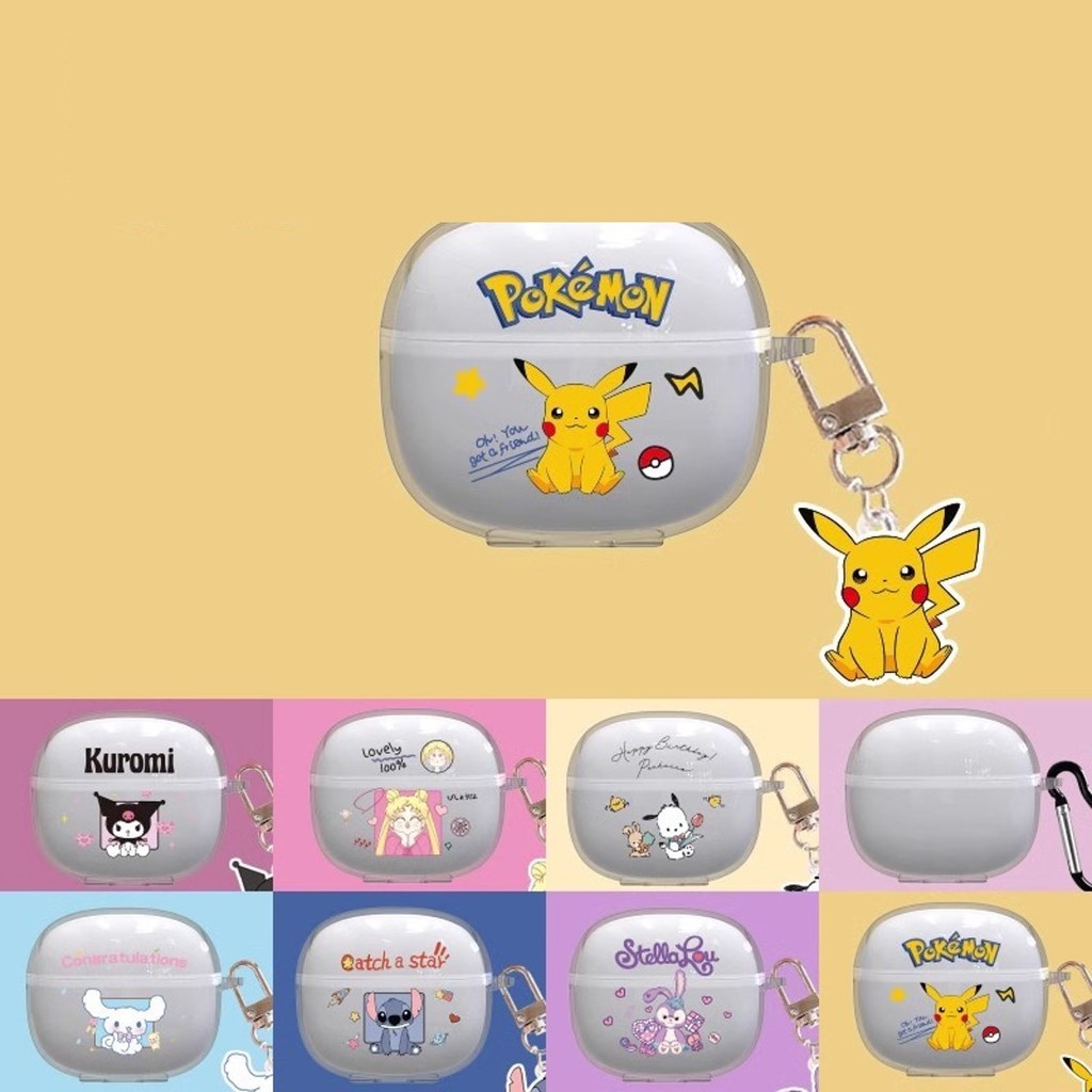 Stock Ready เคสหูฟังใสแบบนุ่มการ์ตูนเข้ากันได้สําหรับ Edifier X1 Lite พร้อมตะขอ