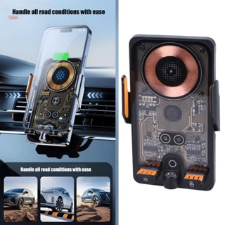 Shas Sensing 66W Quick Charge ที่วางโทรศัพท์ในรถยนต์ปรับหนีบ…