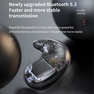 X55 ไร้สาย Sleeping หูฟัง Hi-fi เสียงสเตอริโอ Build-in Mic จอแสดงผล LED หูฟังปุ่มควบคุมชุดหูฟังกันน้ําหูฟังตัดเสียงรบกวนสําหรับโทรศัพท์ทั้งหมด