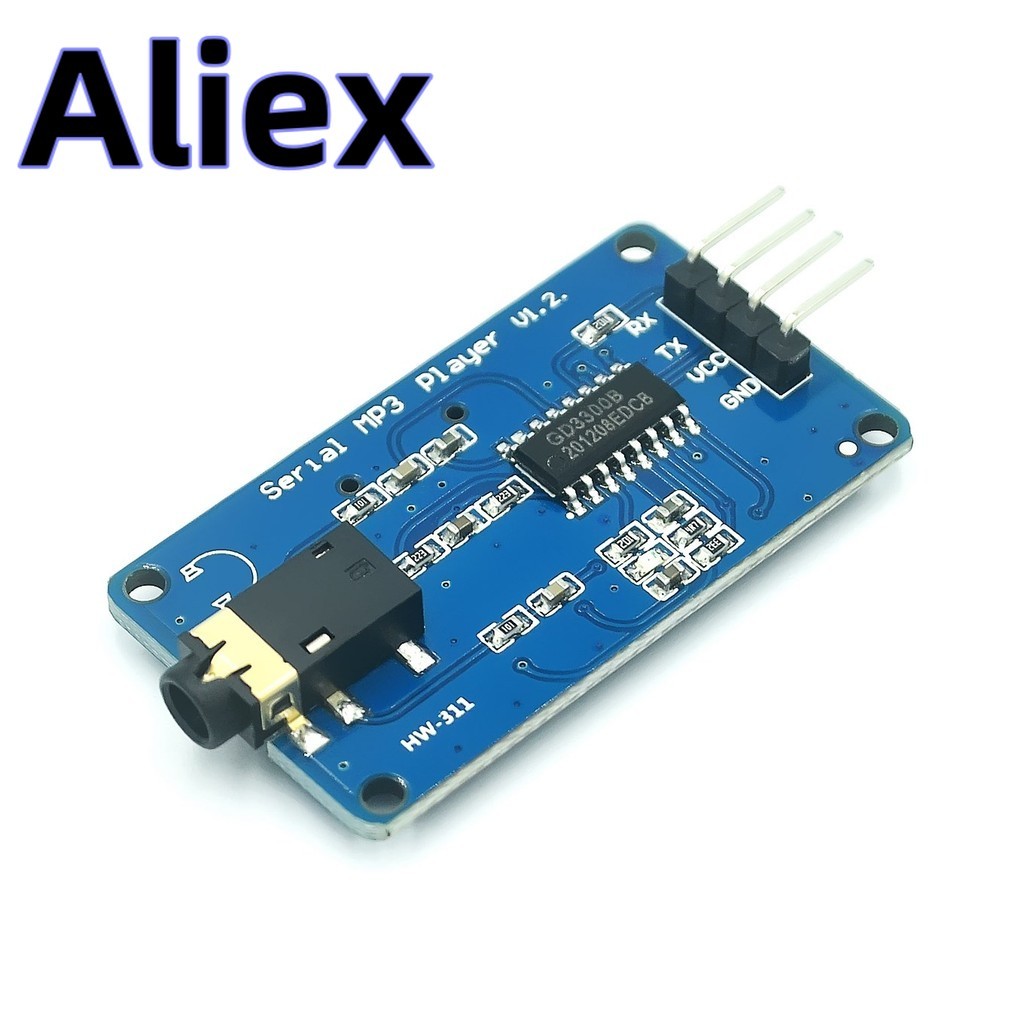 Yx6300 YX5300 UART ควบคุมโมดูลอนุกรม MP3 เครื่องเล่นเพลงโมดูลสําหรับ Arduino/AVR/ARM/PIC CF