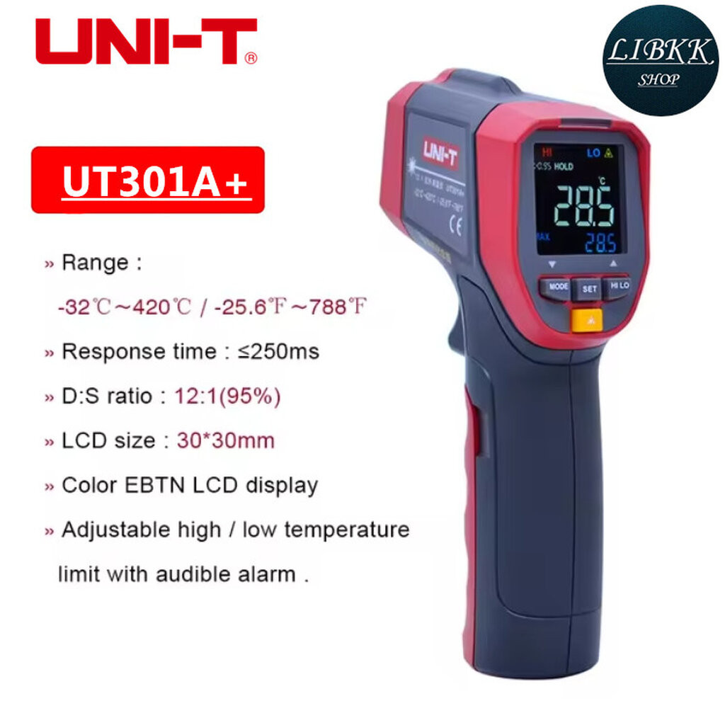 UNI-T แท้ ส่งจากไทย UNI-T UT301A+ เครื่องวัดอุณหภูมิ เลเซอร์ อินฟราเรด มีหลายตัวเลือก ของแท้ ส่งด่วน