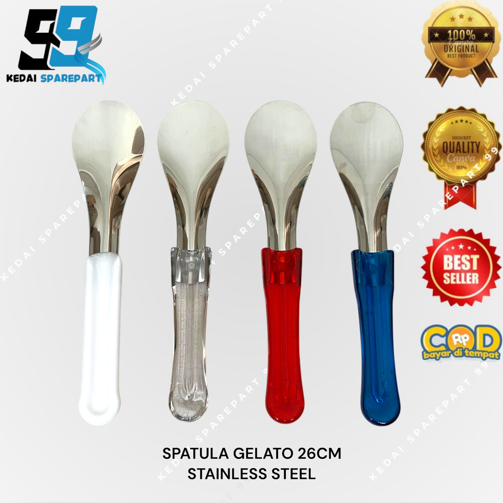 SPATULA GELATO | GELATO SPOON | สคูป ไอซ์ ครีม | ช้อนไอติม | ไอซ์ ครีม สปาูล่า | SPADE GELATO SPADE 