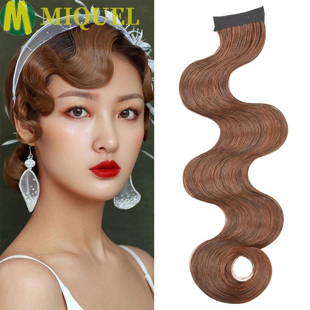 Miquel Curly Bangs ชิ้นผมหยัก Cheongsam Matte Retro Fake Bangs