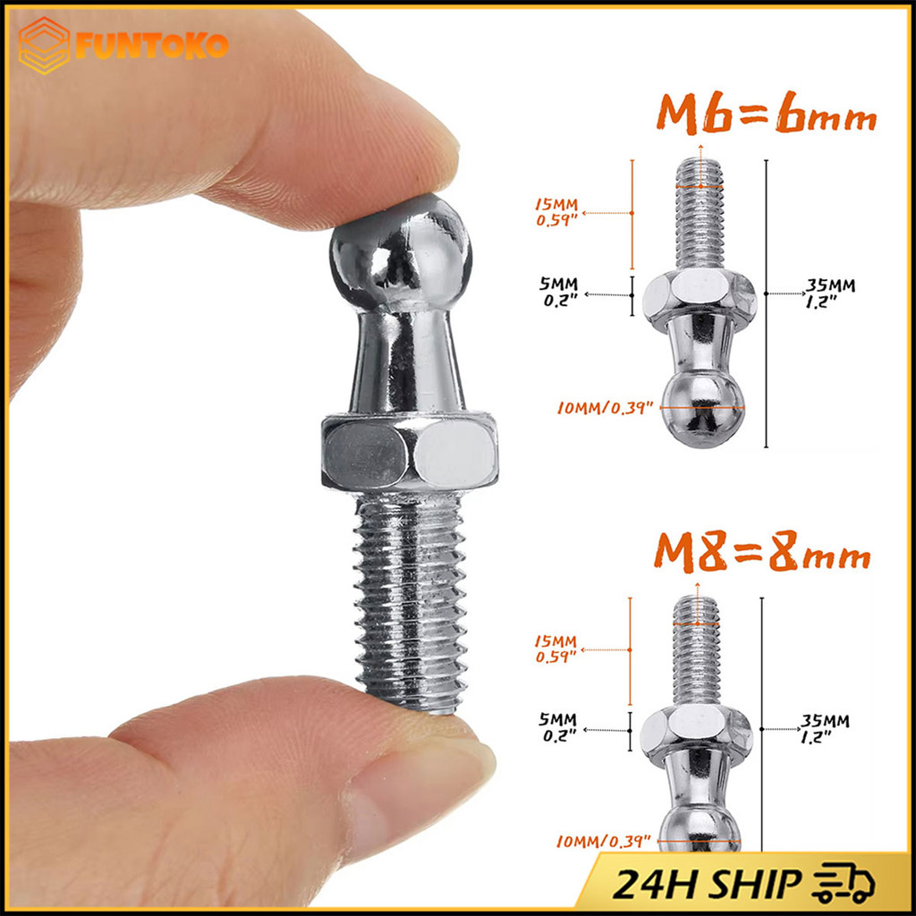 สินค้ามีคุณภาพ ข้อต่อวาล์วสปริง M8 M6 สําหรับฝากระโปรงหน้า หลัง รถยนต์ เฟอร์นิเจอร์ อุปกรณ์เสริม