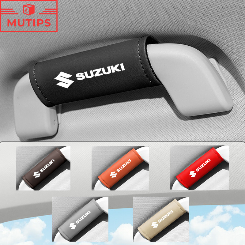 Suzuki ฝาครอบมือจับประตูรถยนต์ ปลอกสวมหุ้มราวจับ มือจับหลังคา ฝาครอบป้องกันs สําหรับ Jimny Swift Ertiga Celerio XI7 Ciaz