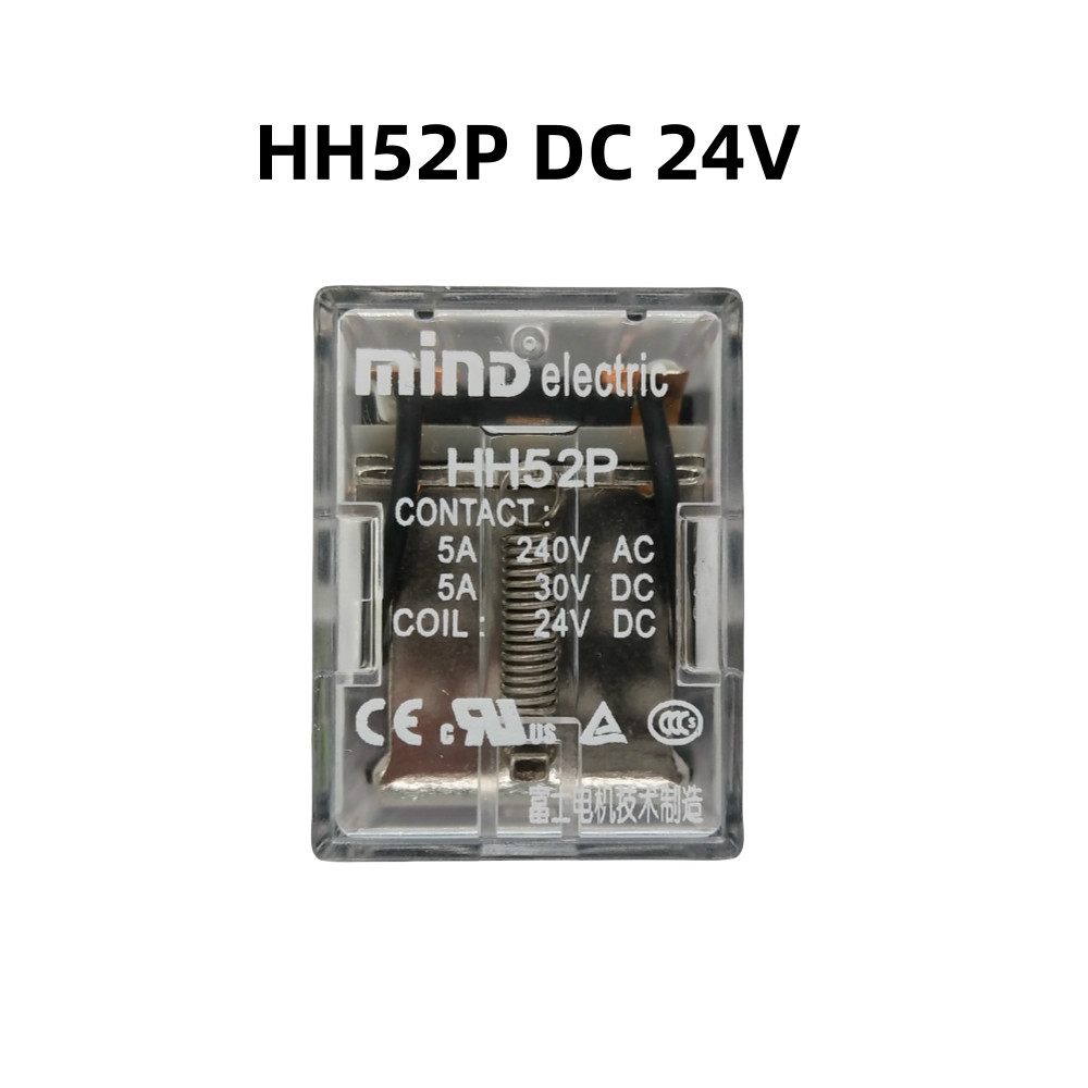 MIND รีเลย์ HH52P HH52P-L HH52P-FL HH52PC พร้อมฐาน TP58X