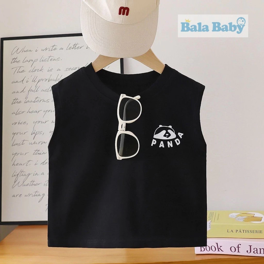 เสื้อแขนกุดเด็ก เสื้อยืดเด็กผู้ชาย เสื้อกั๊ก แฟชั่นเกาหลีน่าร้อน Size 80-120 cm BXT24 thumbnail 8