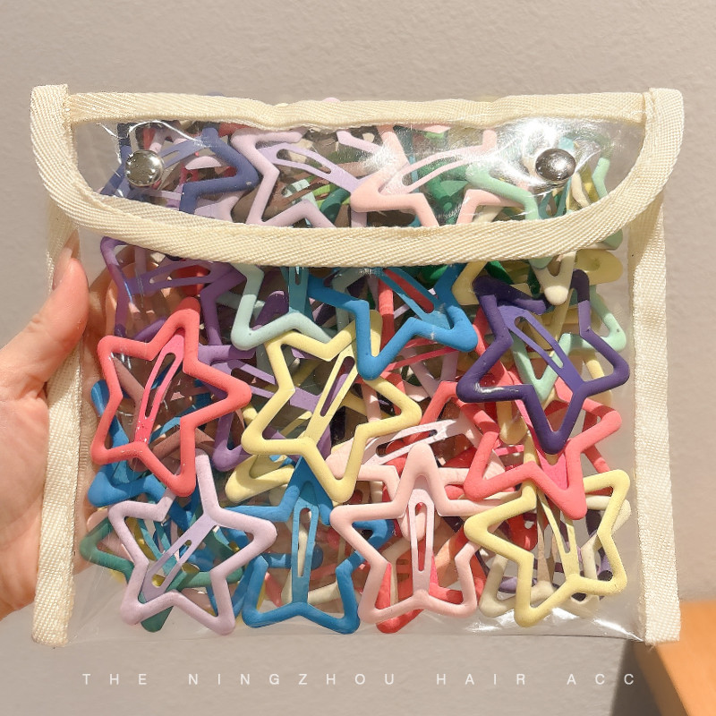 กิ๊บติดผมรูปดาวห้าแฉกผู้หญิงเครื่องประดับผมชุดแฟชั่นเกาหลี