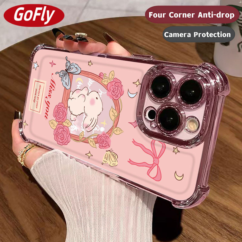 เคสโทรศัพท์สำหรับ iPhone 16 15 Plus 14 13 12 11 Pro Max X Xr Xs Max ป้องกันเลนส์กล้อง เคสใส กันกระแทก ปกอ่อนแบบรวมทุกอย่าง ป้องกันการตกหล่น คิดถึงคุณ