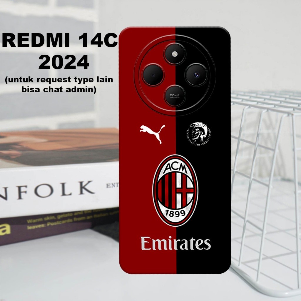 CC29/ ยืดหยุ่นยาง softcase สําหรับ REDMI 14C 2024/Ball Motif/ล่าสุด REDMI 14C กรณี/Redmi 14C 2024 ปล