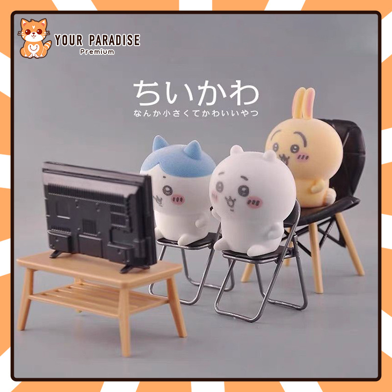 ของเล่นตุ๊กตาหมีชิอิคาวะแบบกล่องตาบอด ฟิกเกอร์อูซาคิ คิวเร ของตกแต่งบ้าน โมเดลตุ๊กตาครอบครัวป่า ของขวัญวันเกิดสำหรับผู้หญิง