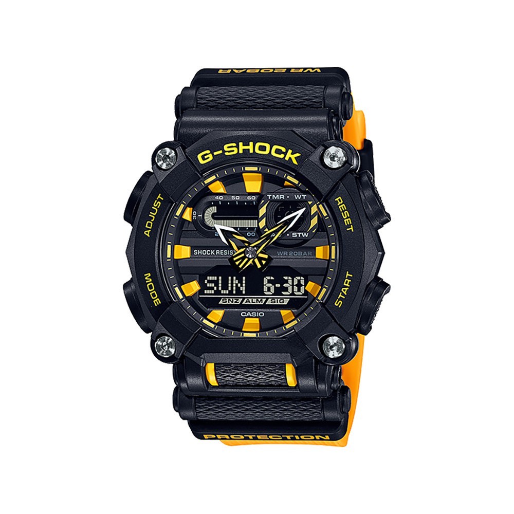 CASIO นาฬิกาข้อมือผู้ชาย G-SHOCK YOUTH รุ่น GA-900A-1A9DR วัสดุเรซิ่น สีดำ