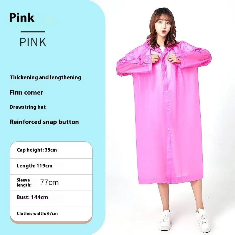 Ruo Bei Xuan เสื้อกันฝนกันน้ําที่ทนทานพร้อมฮู้ดและแขนเสื้อแบบปรับได้ thumbnail 9