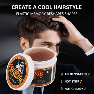 สปอตสปอตสปอต#Hairdressing Retro hair oil big back head shaping oil head mousse cream moisturizing shaping hair wax hair mud