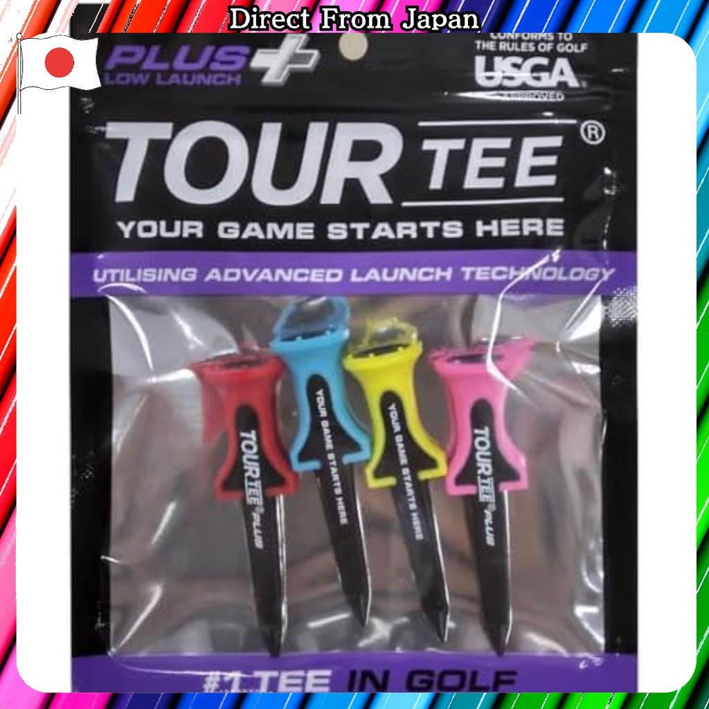 Tour Tee Plus Low Launch Golf Tee 4 ชิ้น【Direct from Japan】