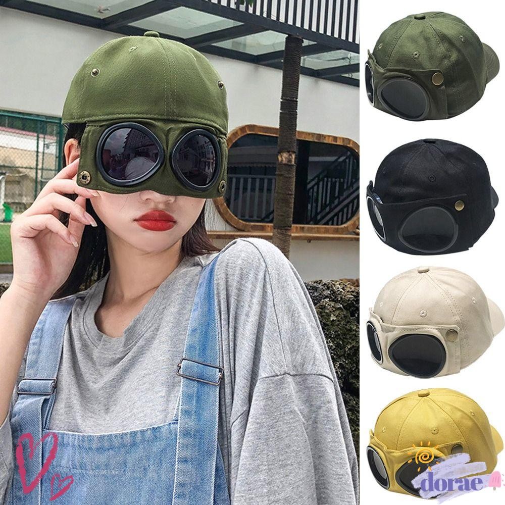 DORAE แว่นตาเบสบอลหมวกผู้ชายผู้หญิง UV Protection Breathable Peaked Cap