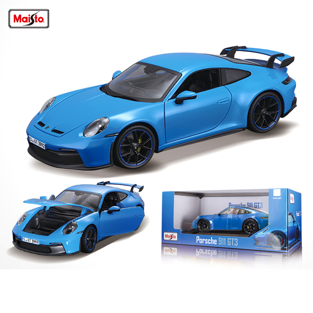 Maisto 1:18 Porsche 911 GT3 รถ Classic Edition จําลองรถรุ่นคอลเลกชันของขวัญของเล่นเด็กผู้ชาย