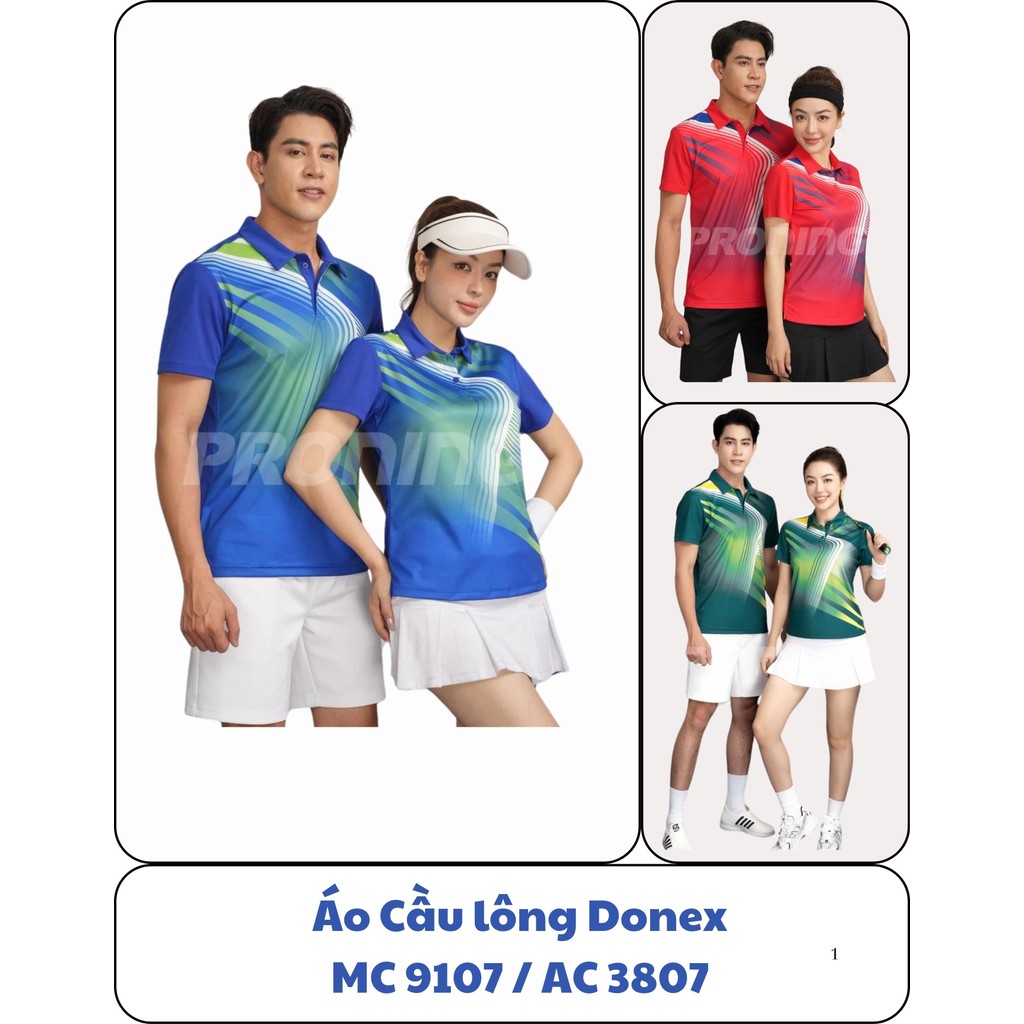 ของแท้คุณภาพสูง MC-9107 Donex เสื้อแบดมินตันผู้ชาย pickleball