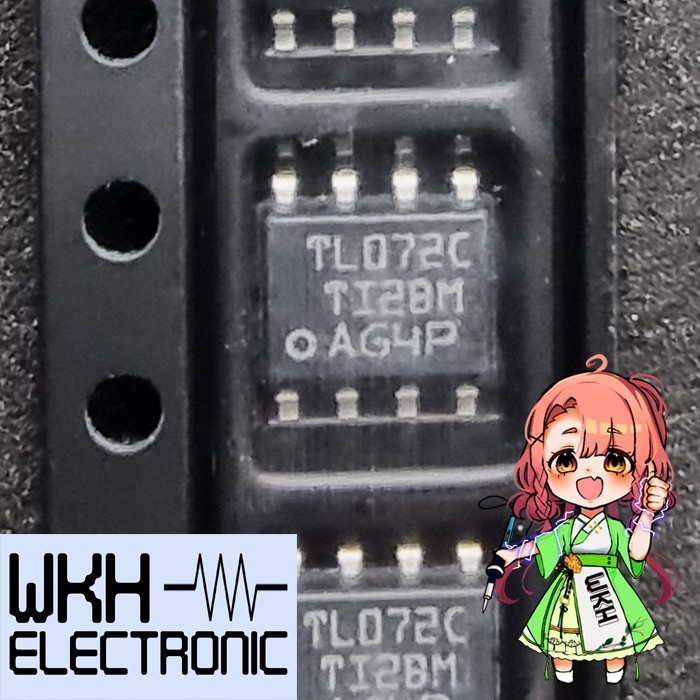 EWR27 ORI IC TL072 TL 072C TL 072 SMD sop8 เสียงรบกวนต่ํา JFET อินพุต Op Amp