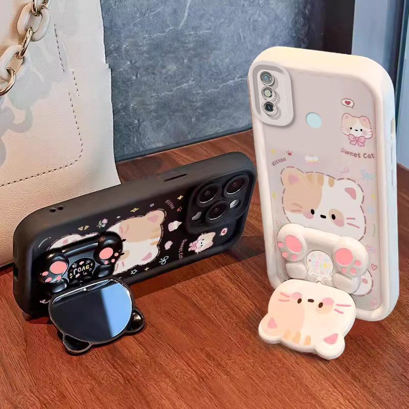 FOR เคส เคสสําหรับ TECNO SPARK 6 GO TECHNO SPARK 6 GO เคสโทรศัพท์ Softcase ซิลิโคนกันกระแทกออกแบบใหม