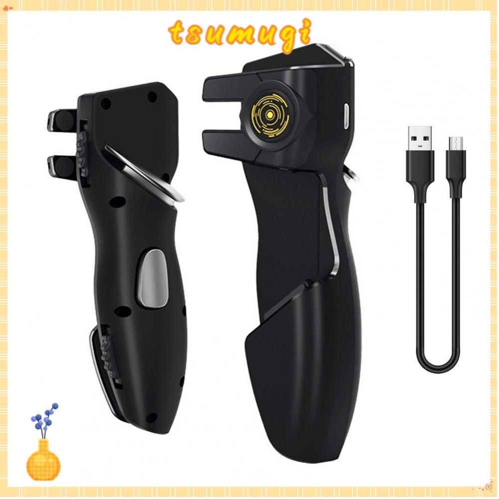 TSUMUGI จอยสติ๊กเกม, AKPAD-8K ปุ่มตอบสนองอย่างรวดเร็วทริกเกอร์,เสริมป้องกันเหงื่อลื่นเกมจับสําหรับ IOS/Android แท็บเล็ตเกม