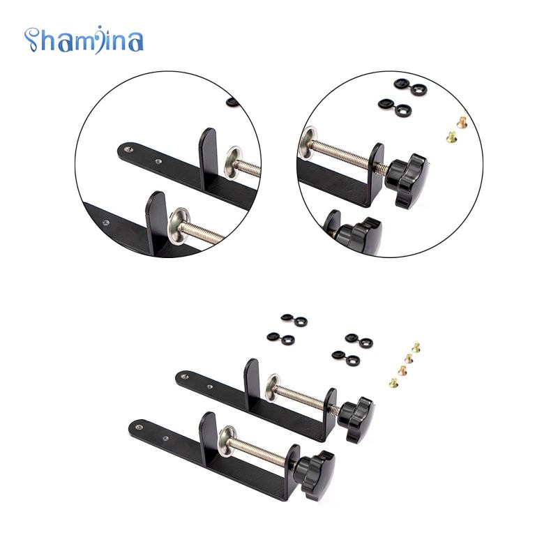 [Shamjina] 2 ชิ้น Pegboard Desk Mount คลิปหนีบโต๊ะแบบปรับได้รองรับขาตั้ง Pegboard