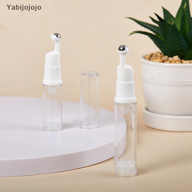 Yabijojojo 5/10ml Liquid Foundation ขวดรีฟิลเครื่องสําอาง Eye Cream Roller Ball ขวดสูญญากาศเดินทางแบบพกพาขวดเปล่าแก้วใหม่