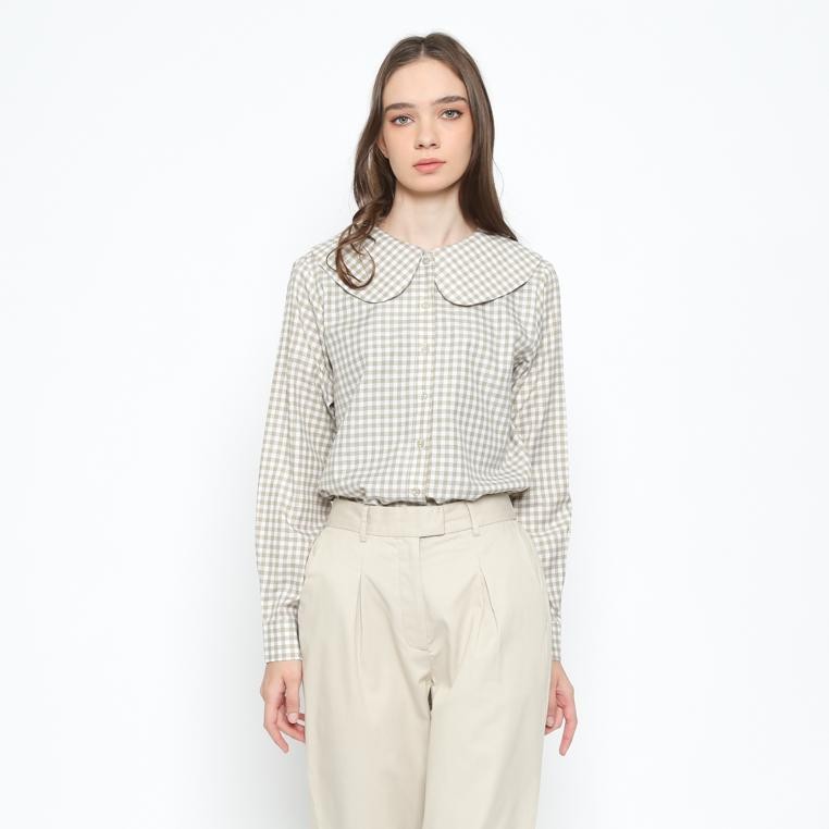 VALINO LADIES เสื้อเชิ้ตแขนยาวคอปกกว้างผู้หญิง - D-CIA04-P5