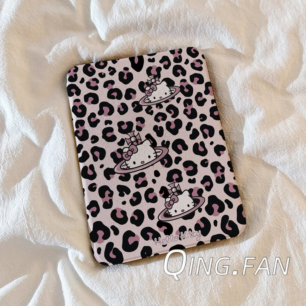 เคสป้องกัน ไอแพด การ์ตูนลายเสือดาวสีดํา เคที เหมาะสําหรับ ไอแพด10 รุ่น 10.9 นิ้วเคสป้องกัน