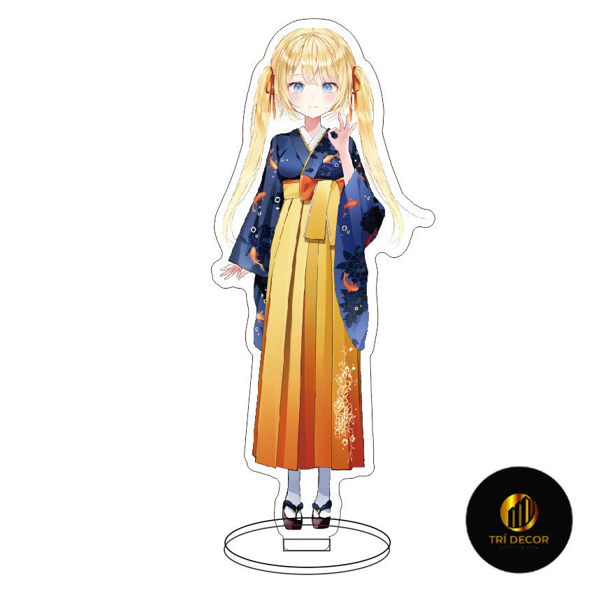 พวงกุญแจ, Standee Model Anime Hololive Vtuber in kimono Study Desk Decorative