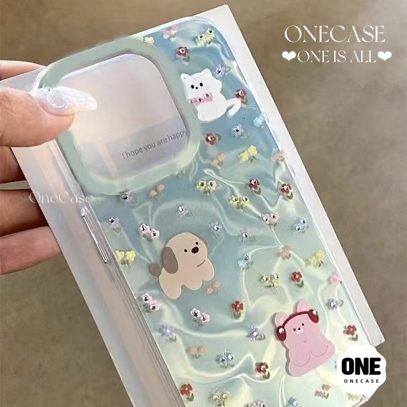 แฟชั่น คิตตี้ แมวดำ สำหรับ Realme C51 C35 5iC25 C11 C51 C55 C21 C30 C21 6i C15 C53 C67 ระลอกคลื่นน้ำ แฟชั่น เคส