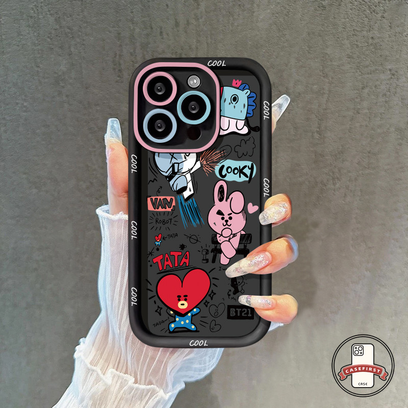 การ์ตูนแนวโน้มตลกกระต่ายอังกฤษอ่อนนุ่ม เคส Samsung A54 A53 A14 A06 A05s A24 A03 A15 A34 A13 A04 A05 A21s A02s A12 ราคา ถูกที่สุด ดีลบีเคเค แกลเลอรีภาพที่ 5