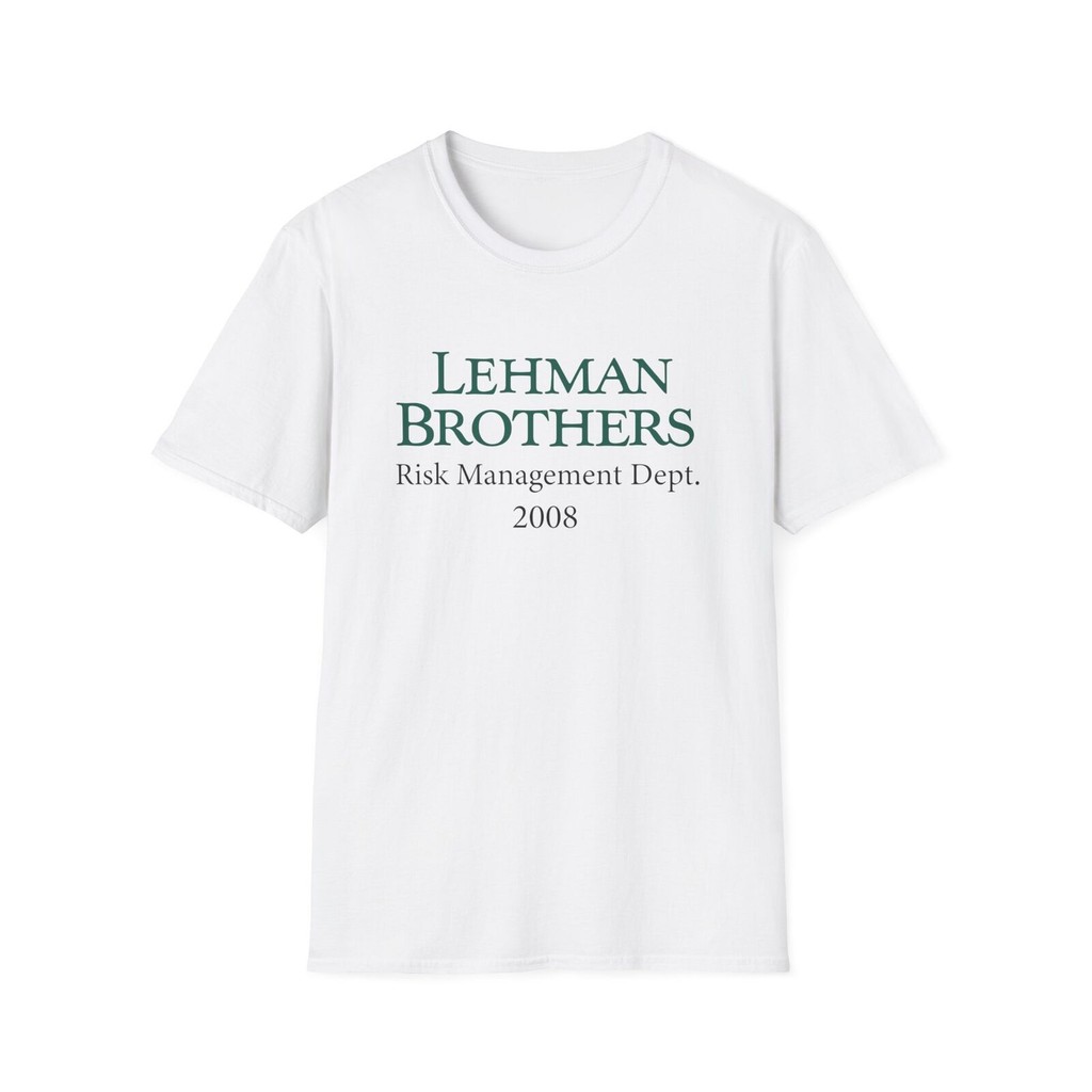 กําหนดการจัดการความเสี่ยงของ Lehman Brothers เสื้อยืด คอกลม Lehman Bros, Stonks