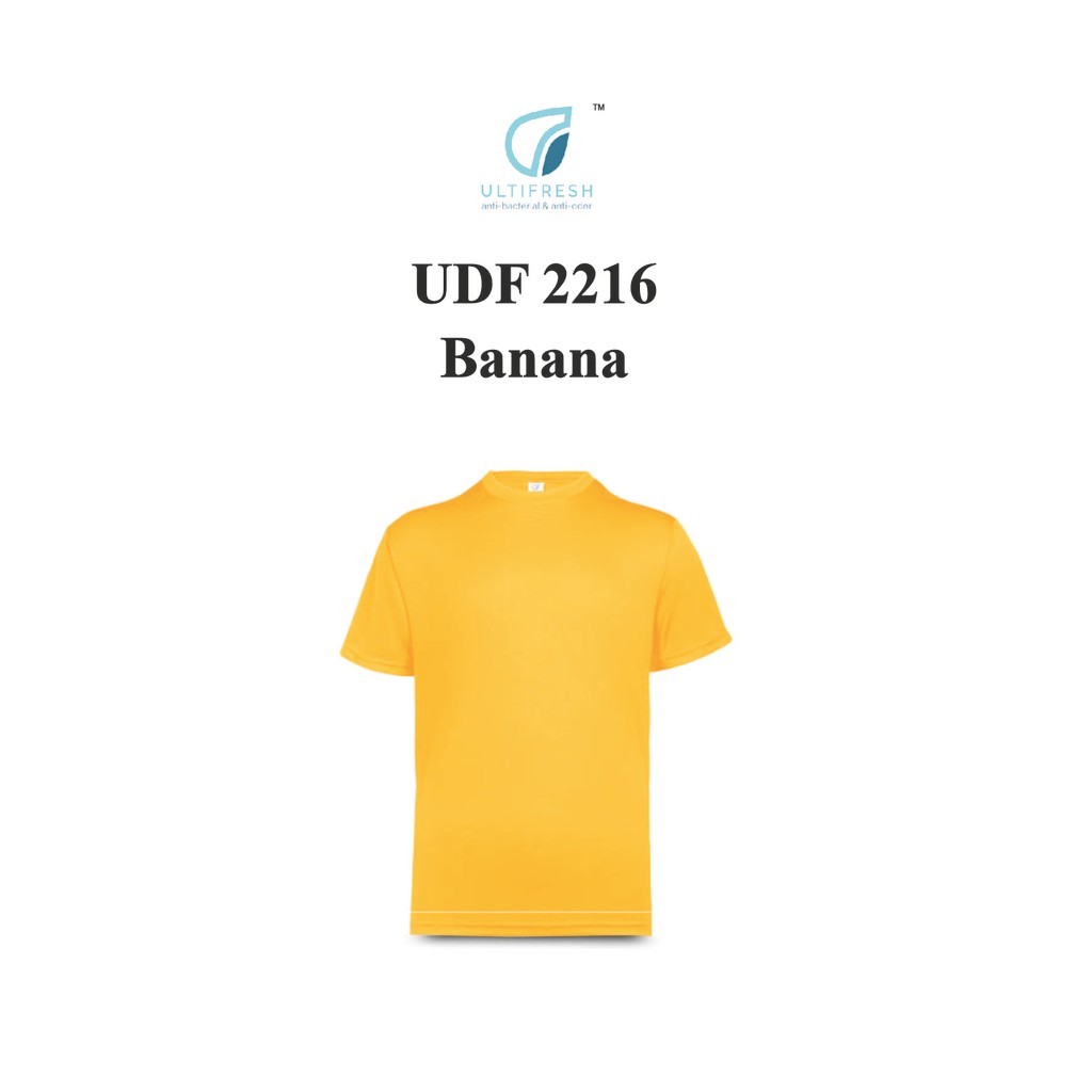 .my Ultifresh UDF2216 Banana Performance ไมโครไฟเบอร์ Dri-Fit Anti-Bacterial Anti-กลิ่นลูกเรือคอเด็ก